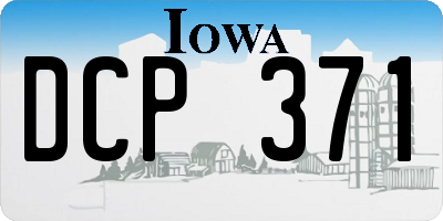 IA license plate DCP371