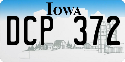 IA license plate DCP372