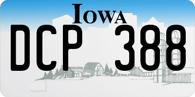 IA license plate DCP388