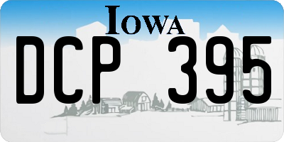 IA license plate DCP395