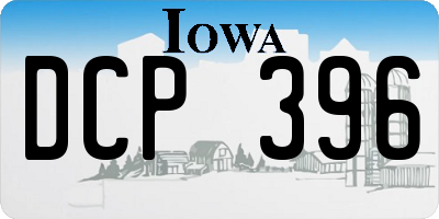 IA license plate DCP396