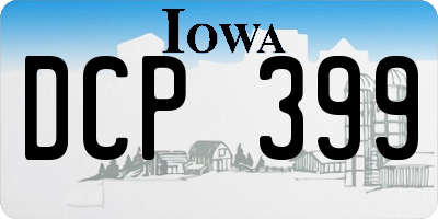 IA license plate DCP399