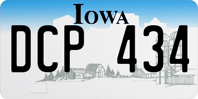 IA license plate DCP434
