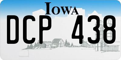 IA license plate DCP438