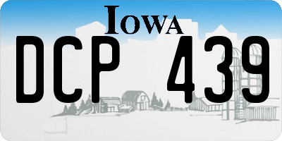 IA license plate DCP439