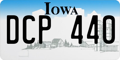 IA license plate DCP440