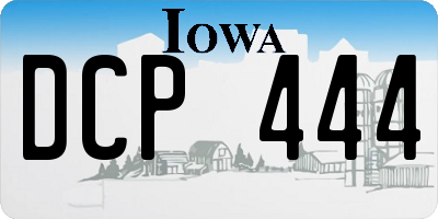 IA license plate DCP444