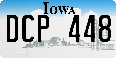 IA license plate DCP448