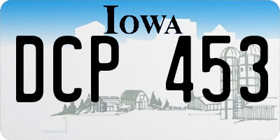 IA license plate DCP453