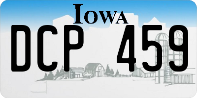 IA license plate DCP459