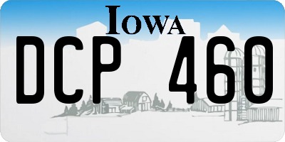 IA license plate DCP460
