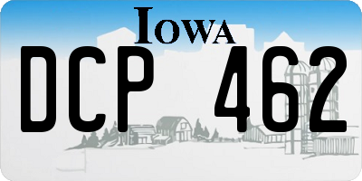 IA license plate DCP462