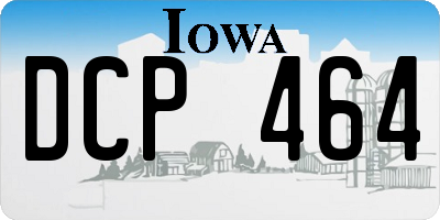 IA license plate DCP464