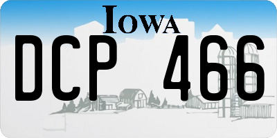 IA license plate DCP466