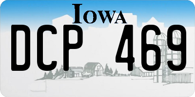 IA license plate DCP469