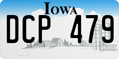 IA license plate DCP479