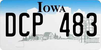 IA license plate DCP483