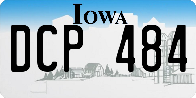 IA license plate DCP484