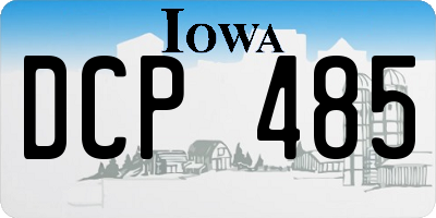 IA license plate DCP485