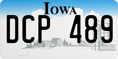 IA license plate DCP489