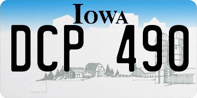 IA license plate DCP490