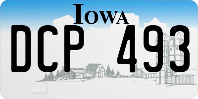 IA license plate DCP493