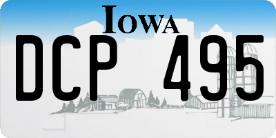 IA license plate DCP495