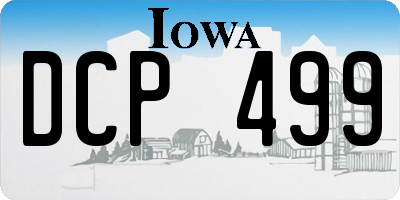 IA license plate DCP499