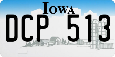 IA license plate DCP513