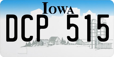 IA license plate DCP515