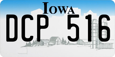 IA license plate DCP516