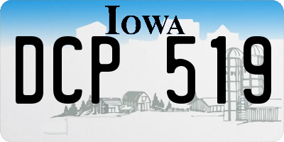 IA license plate DCP519