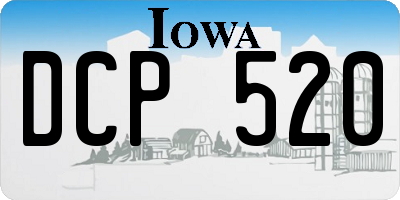 IA license plate DCP520