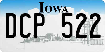 IA license plate DCP522