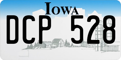 IA license plate DCP528