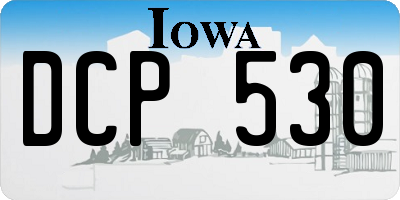 IA license plate DCP530