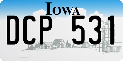 IA license plate DCP531
