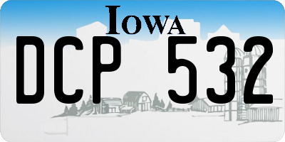 IA license plate DCP532