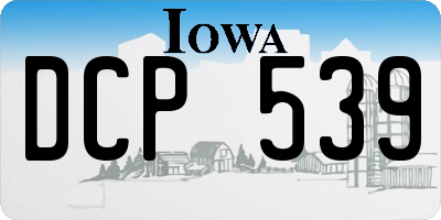 IA license plate DCP539