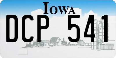 IA license plate DCP541