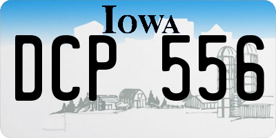 IA license plate DCP556