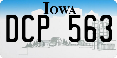 IA license plate DCP563