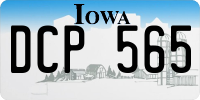 IA license plate DCP565