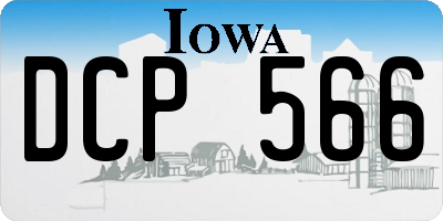 IA license plate DCP566