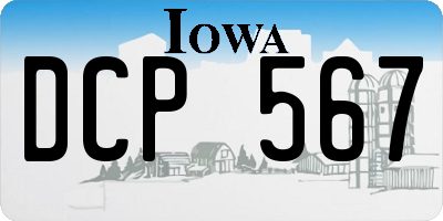 IA license plate DCP567