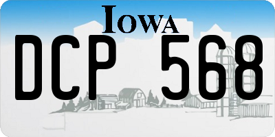 IA license plate DCP568