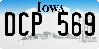 IA license plate DCP569