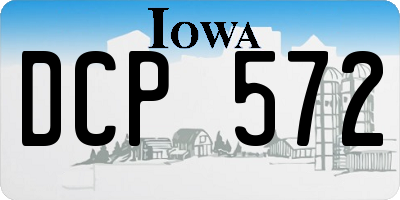 IA license plate DCP572