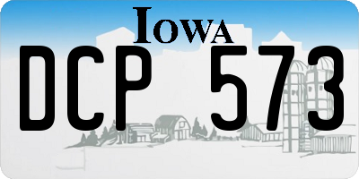 IA license plate DCP573