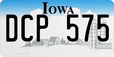IA license plate DCP575